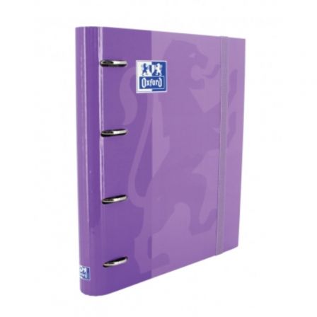Oxford Carpeta Europeanbinder Classic 4 Anillas A4+ Malva con Recambio Oxford Carpeta Europeanbinder Classic 4 Anillas A4+ Malva con Recambio